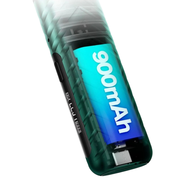 Многоразовая Pod система Voopoo Vmate Pro Power Space Grey электронная сигарета на 900 мАч до 30 Вт быстрая зарядка широкая совместимость картриджей серая - изображение 2