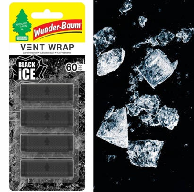 Odświeżacz powietrza Wunder Baum Black Ice 4 klipsy 23-300 (7612720811069) - obraz 4