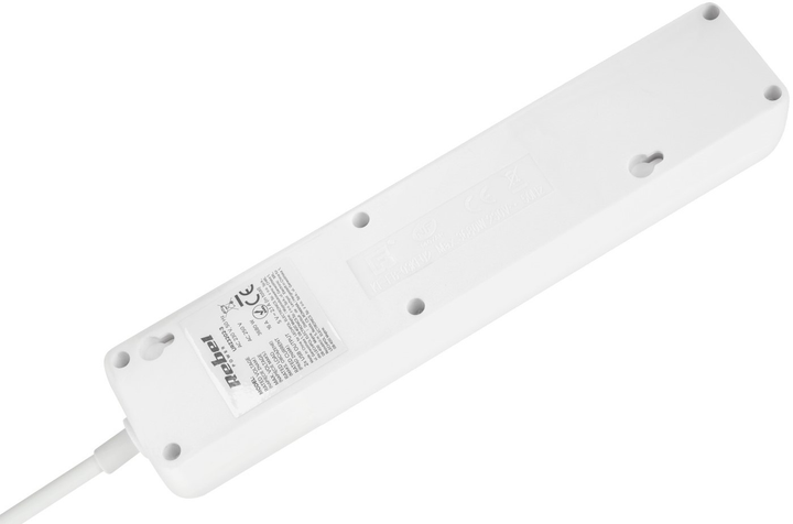 Мережевий фільтр Rebel на 3 розетки 2 USB 3 м (5901890030762) - зображення 3