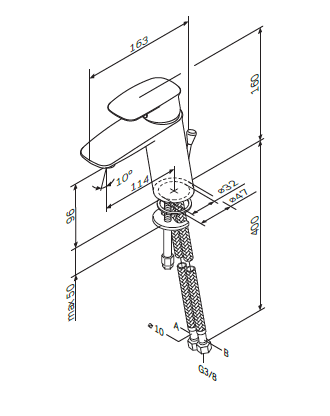 Смеситель для умывальника AM.PM Spirit V 2.1 F71A02100 - изображение 6