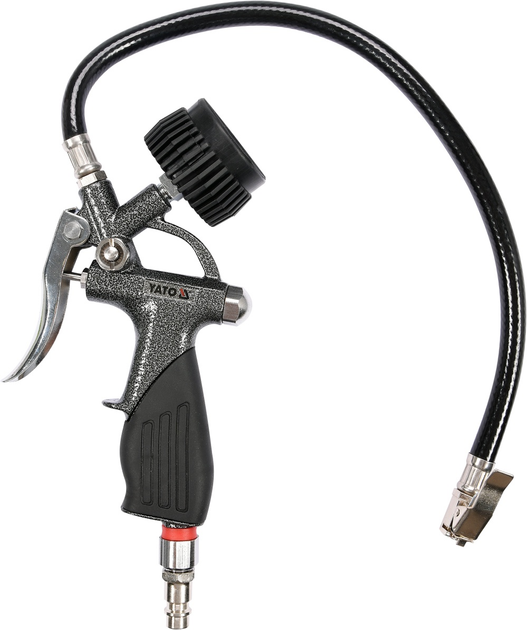 Pistolet pneumatyczny do pompowania Yato z manometrem YT-23701 (5906083000379) - obraz 1