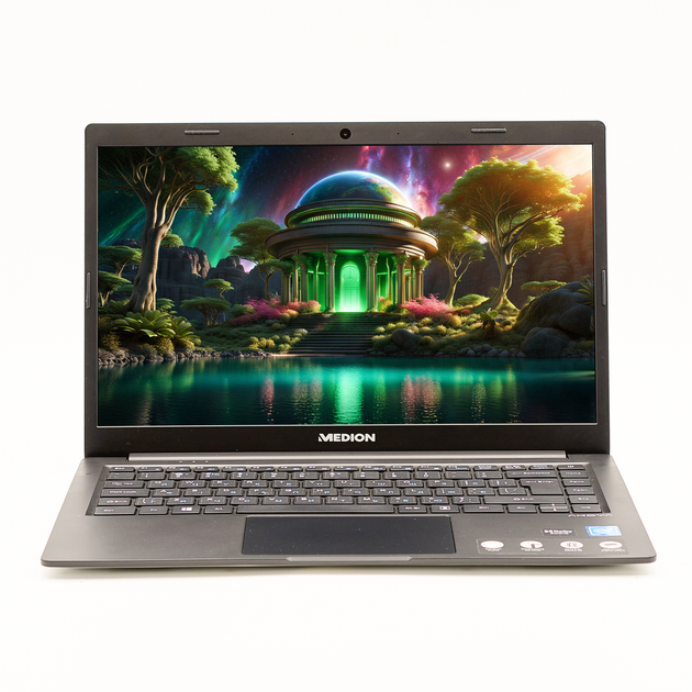 Ноутбук 14" Medion (Lenovo Group) Akoya E4251 Intel RAM 4 ГБ SSD 128 ГБ + eMMC 64 ГБ FullHD IPS Метал Ультрабук б/в Win10 (4131) - Фото 1 Ноутбук 14" Medion (Lenovo Group) Akoya E4251 Intel RAM 4 ГБ SSD 128 ГБ + eMMC 64 ГБ FullHD IPS Метал Ультрабук б/в Win10 (4131) - зображення 1