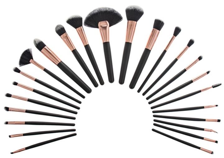 Набір пензлів для макіяжу Tools For Beauty Mimo чорний 24 шт (5903018919645) - зображення 2
