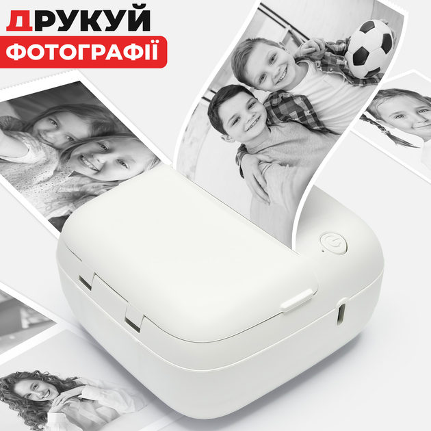 Портативный термальный принтер JETIX Mini Printer Student 2 с Bluetooth и ночником для термопечати без чернил - изображение 5