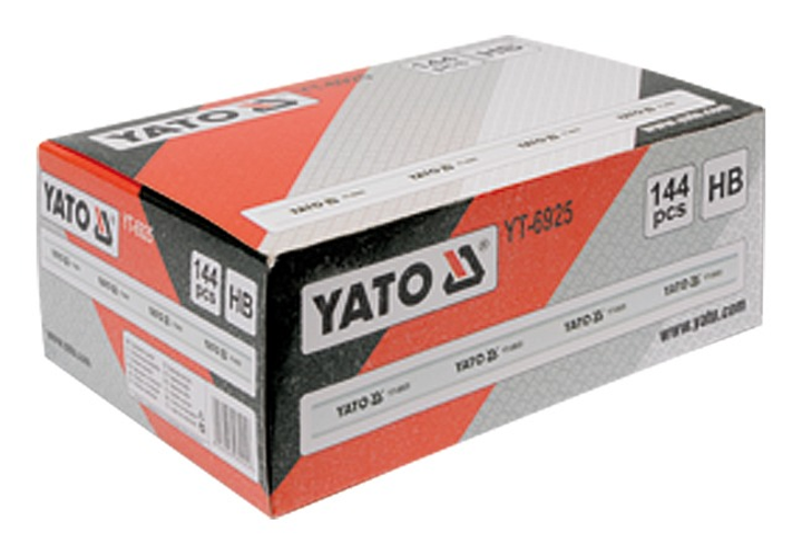 Олівці столярні YATO 245 х 15 мм уп. 144 шт Білі (YT-6925) (5906083969256) - зображення 2