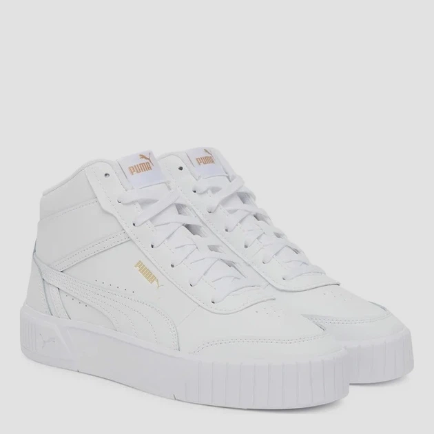 Женские кеды кожаные высокие Puma Carina Mia Mid 40264001 36 (3.5UK) 22.5 см Puma White-Puma Gold (4069156910935) - изображение 2