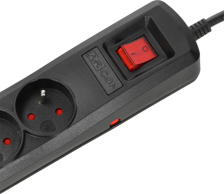 Listwa przeciwprzepięciowa Armac R8 8 gniazd 5 m Black (5904722198050) - obraz 3