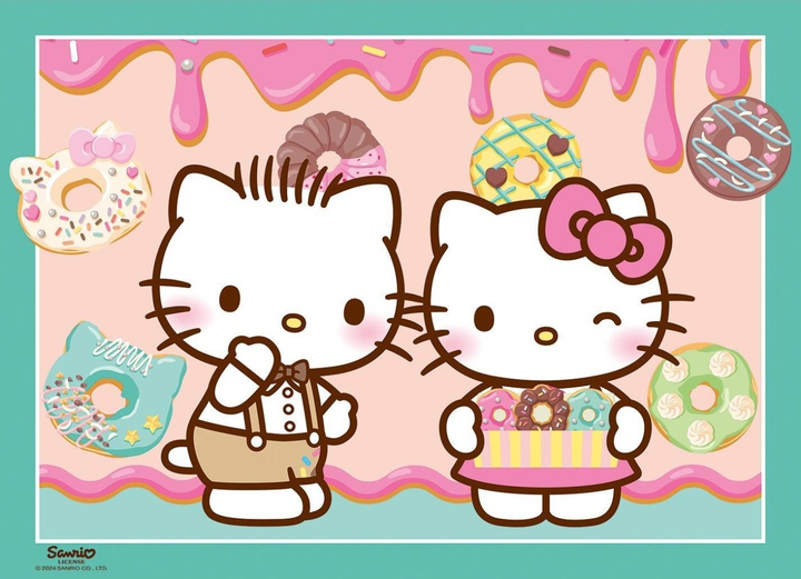 Zestaw puzzli Ravensburger Hello Kitty 4 x 100 elementów 12004159 (4005555041597) - obraz 6