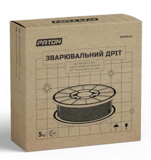 Зварювальний дріт Патон ER70-S6 (СВ-08Г2С) 1 мм х 5 кг (3010110051) - зображення 2