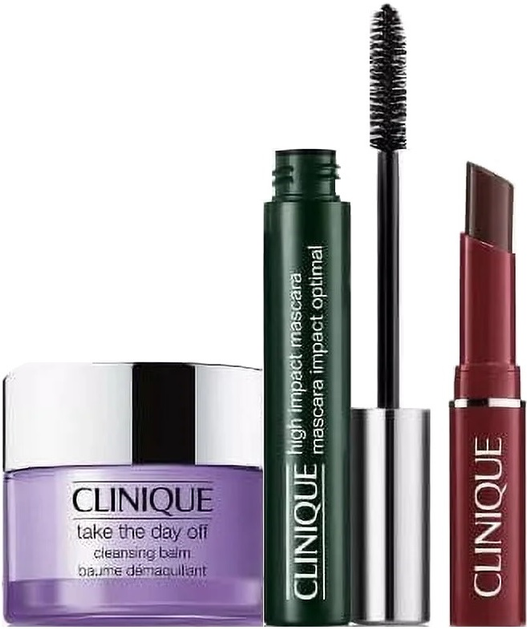 Набір Clinique High Impact Mascara Туш для вій 7 мл + Бальзам для демакіяжу 15 мл + Блиск для губ 1.2 г (192333236819) - зображення 3