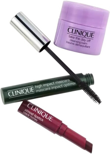 Набір Clinique High Impact Mascara Туш для вій 7 мл + Бальзам для демакіяжу 15 мл + Блиск для губ 1.2 г (192333236819) - зображення 4