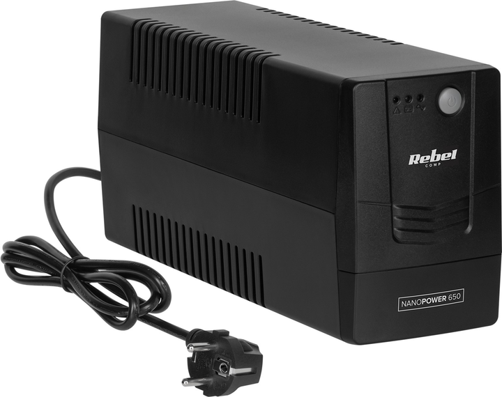ДБЖ Rebel Nanopower 650 360 Вт/650 ВА Black (RB-4020) - зображення 2