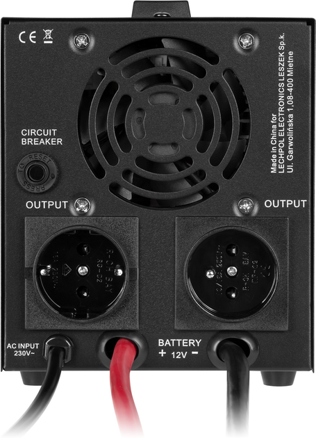ДБЖ Kemot PROsinus-500-LFP4 300 Вт/500 ВА Black (URZ3404-LFP4) - зображення 3