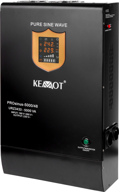 UPS Kemot PROsinus-5000/48 3500W/5000VA Black (URZ3433) - obraz 1