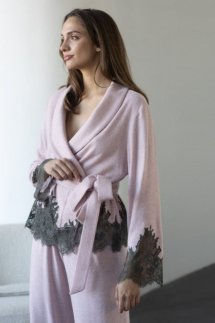 Кардиган с кружевом Felena Rose Quartz 108 42(S) Розовый 