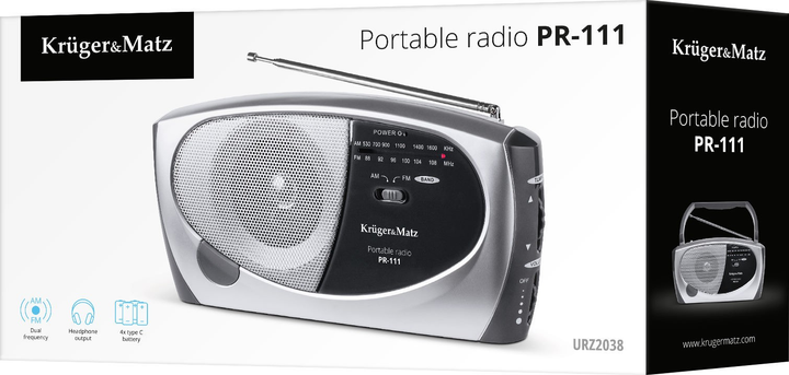 Radio przenośne Kruger&Matz PR-111 (5901436755937) - obraz 4