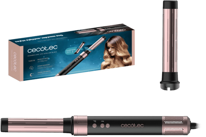 Стайлер Cecotec CeramicCare 2in1 AirGlam Black - зображення 1