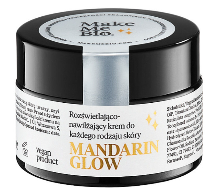 Крем для обличчя Make Me Bio Mandarin Glow освітлюючо-зволожуючий 30 мл (5903111374990) - зображення 1