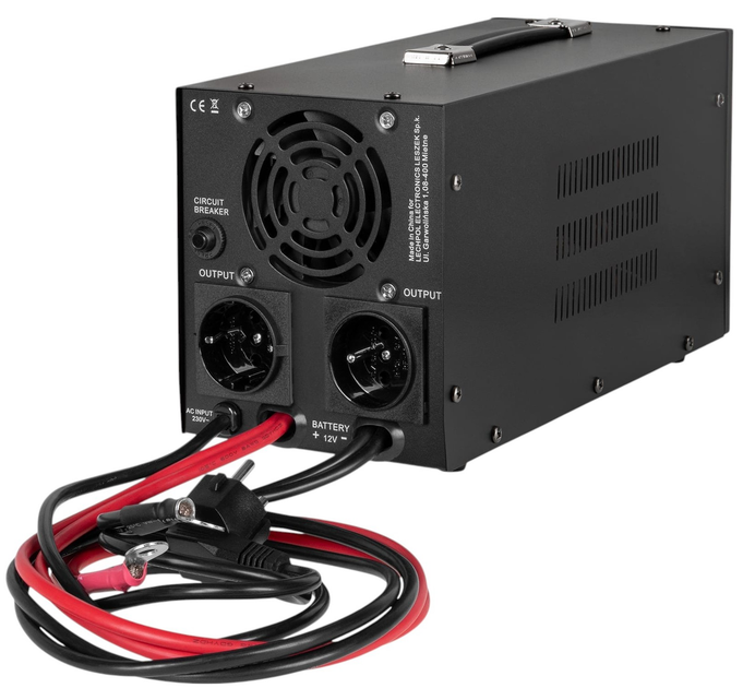 ДБЖ Rebel POWER-1000-LFP4 RB‑4028 12V 230V 1000VA/700W (5901890116350) - зображення 2