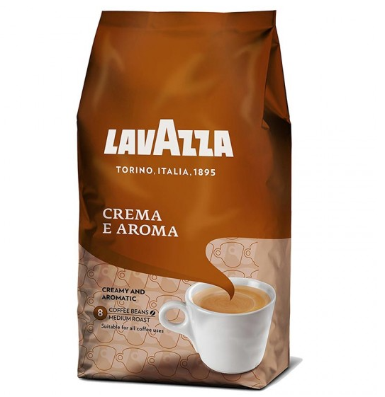Кава в зернах Lavazza Crema e Aroma упаковка 1 кг - Фото 1 Кава в зернах Lavazza Crema e Aroma упаковка 1 кг - зображення 1