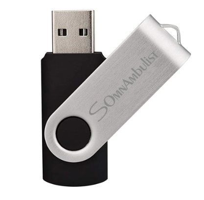 Флеш память 128 Гб Somnambulist USB 2.0 компьютерная флешка 128 Гб металлическая черная - изображение 2