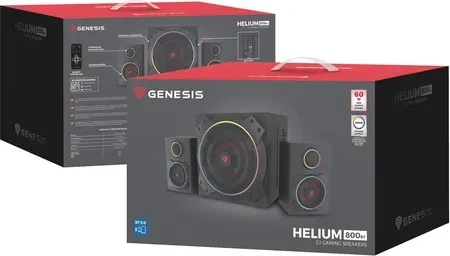 Акустические колонки Genesis Helium 800BT ARGB (NCS-1772) (3 шт.) - изображение 2