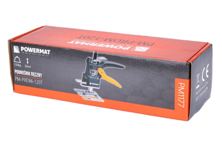 Домкрат для мебели Powermat PM-PRDM-120T с грузоподъемностью 120 кг, высота подъема 200 мм – подъемный ручной инструмент для мебели - изображение 6