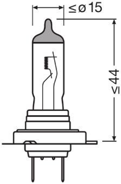 Лампа галогенова OSRAM H7 12V 55W PX26d NIGHT BREAKER SILVER +100% 2 шт (64210NBS-2HB) (4062172387576) - зображення 3