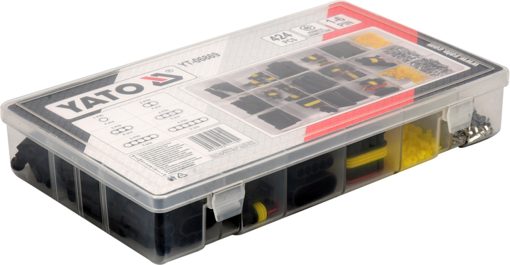 Zestaw złączek hermetycznych Yato elektrycznych YT-06869 424 szt (5906083055621) - obraz 3