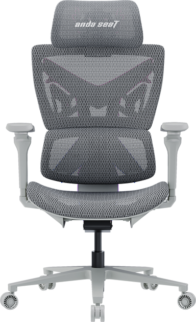 Fotel gamingowy Anda Seat X-Air Pro XL Mesh Gray Twilight (AD-WY-01-GGSP-G01) - obraz 1