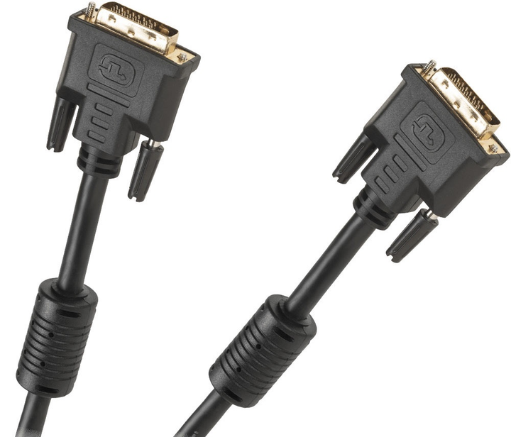 Kabel Cabletech DVI - DVI (24+1) M/M 3 m Black (5901436715245) - obraz 1