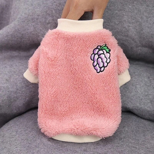 Свитер для собак "Grapes" Pink Size XXL 5.5 - 6.5 кг - изображение 2