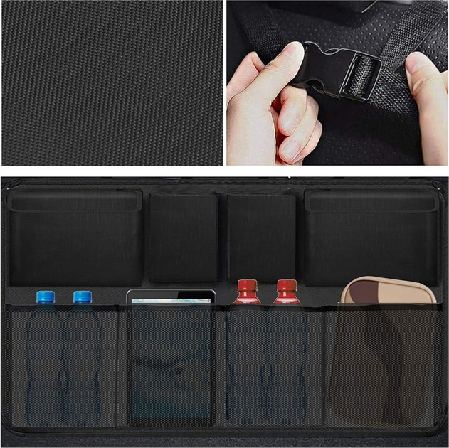Organizer na fotel samochodowy Springos CA0954 90 x 50 cm Czarny (5907719454641) - obraz 11