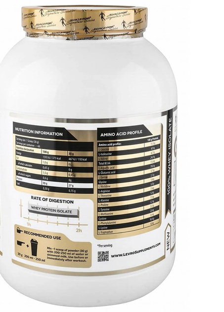 Протеин изолят Kevin Levrone Gold ISO, 2000 г., Солона карамель - изображение 2