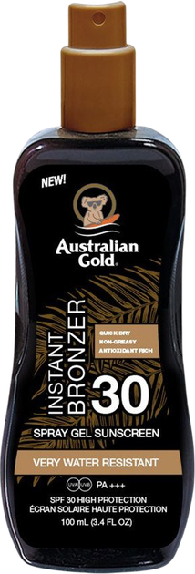 Żel do opalania Australian Gold Instant Bronzer SPF30 100 ml (054402730690) - obraz 1