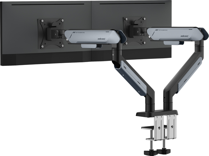 Настільне кріплення для моніторів Anda Seat Stealth II PRO RGB Duo 17-42" Titanium (AD-W-A9-2S-BT) - зображення 8