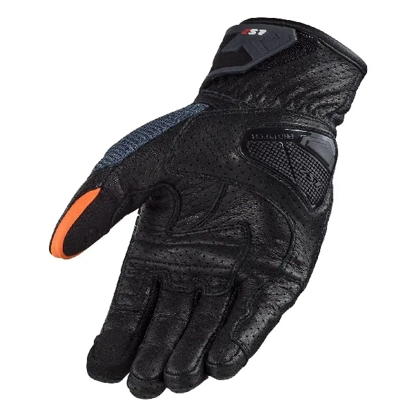 Мотоперчатки LS2 Air Raptor Man Gloves Dark Blue Hi-Vis Orange - S - изображение 2