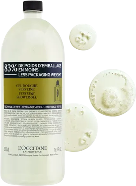 Змінний блок Гель для душу L'Occitane en Provence Verveine Recharge 500 мл (3253581769386) - зображення 2