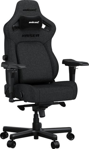 Крісло ігрове Anda Seat Kaiser 4 L Dark Gray Fabric (AD12YDDC-L-20-GB-CF) - зображення 3