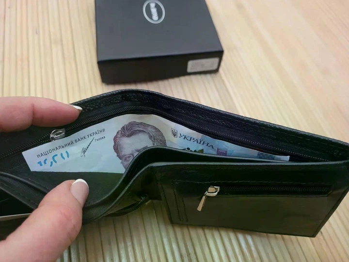 Чоловічий портмоне з натуральної шкіри Dr.BOND м13-1 із затискачем коричневий - Фото 9 Чоловічий портмоне з натуральної шкіри Dr.BOND м13-1 із затискачем коричневий - зображення 9