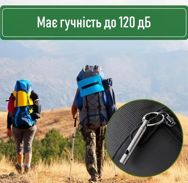 Спасательный свисток со шнурком на шею для сигнала о помощи Fischietto громкий туристический / сигнальный / аварийный свисток для чрезвычайных ситуаций (ЧС) и походов, до 120 дБ, серебристый (108038746) - Фото 2 Спасательный свисток со шнурком на шею для сигнала о помощи Fischietto громкий туристический / сигнальный / аварийный свисток для чрезвычайных ситуаций (ЧС) и походов, до 120 дБ, серебристый (108038746) - изображение 2