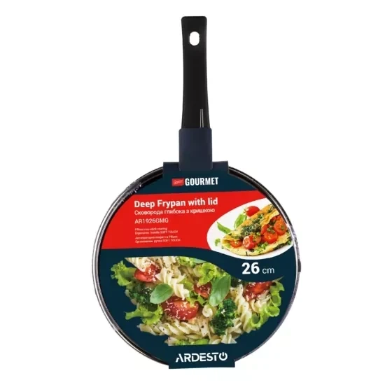 Сковорода глубокая с крышкой 26 см. Ardesto Gemini Gourmet - изображение 8