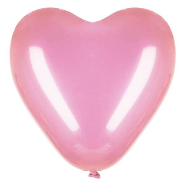 Balony Springos PS0051 Różowe serduszka 50 szt (5907719467009) - obraz 1