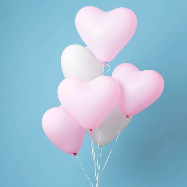 Balony Springos PS0051 Różowe serduszka 50 szt (5907719467009) - obraz 9