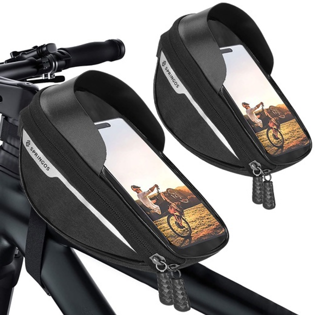 Sawka rowerowa Springos z uchwytem na telefon BA0024 (5907719447919) - obraz 1