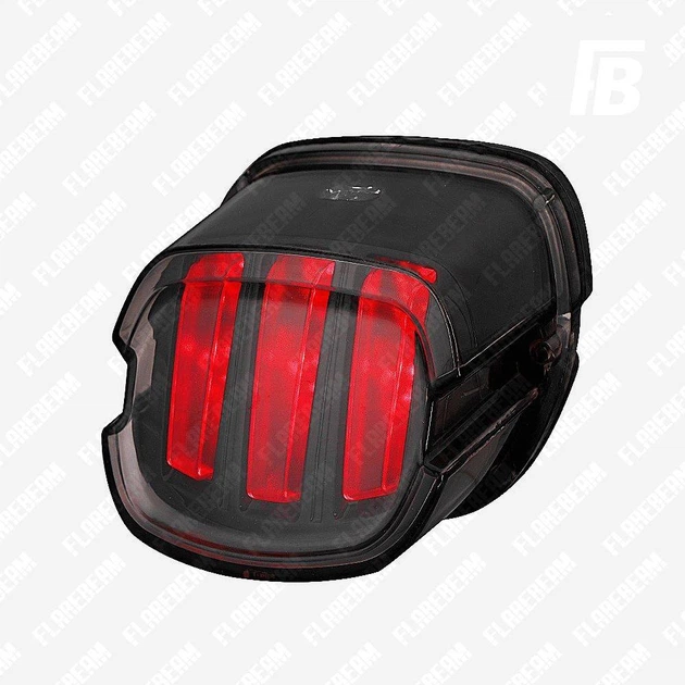 Ліхтар задній 02 для мотоциклів Harley-Davidson LED чорний корпус (червоний) - зображення 6