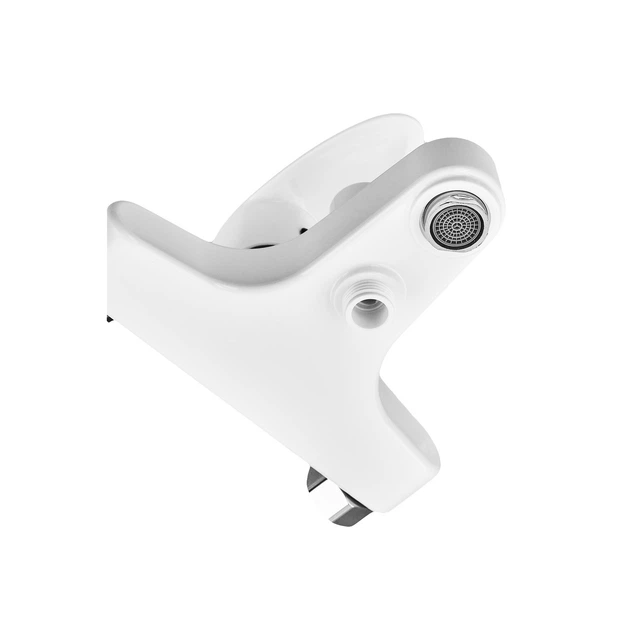 Смеситель для ванны Plamix CEZAR-009 EURO SET White, со шлангом, лейкой и кронштейном (PM0692) - изображение 2