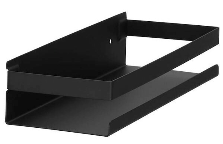 Półka łazienkowa Springos ze stali nierdzewnej 30 x 10 cm czarna (5907719453156) - obraz 2