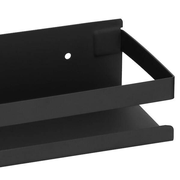 Półka łazienkowa Springos ze stali nierdzewnej 30 x 10 cm czarna (5907719453156) - obraz 5