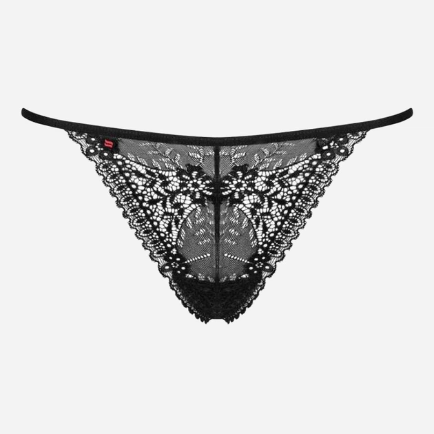 Erotyczne stringi Obsessive Intensa S/M Black (5901688206133) - obraz 5